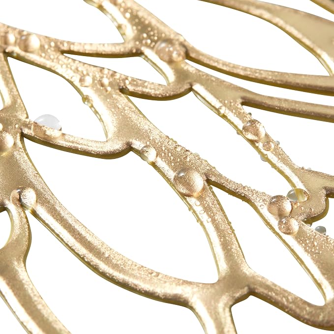 Juvale 10 Pack Gold Vinyl Placemats - Image 6