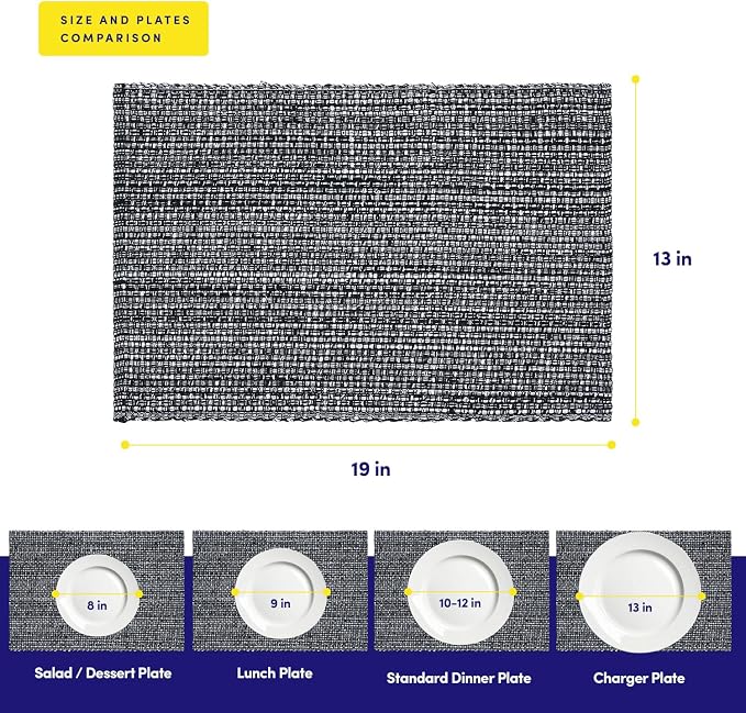 Sweet Home Collection 100% Cotton Placemats - Image 8