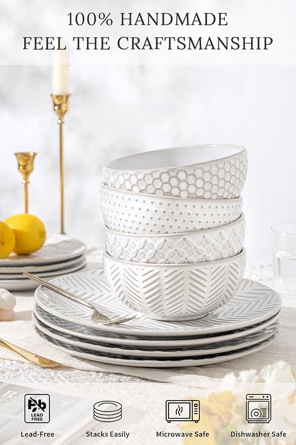 FOBENTA 16-Piece Ceramic Dinnerware Set - Image 3