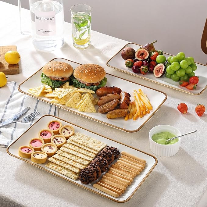 Ceramic Rectangle Serving Platter - Image 3
