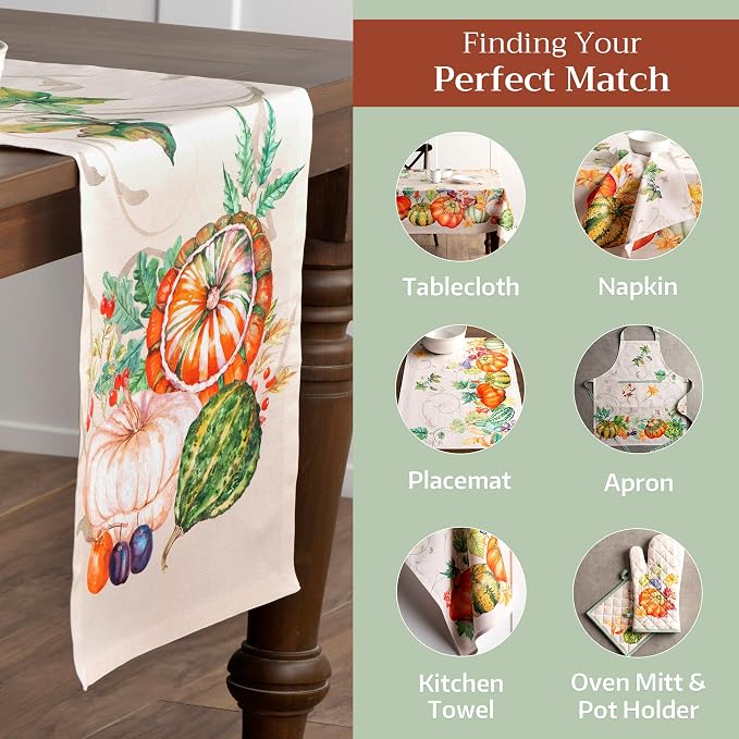 Maison d' Hermine Table Runner 100% Cotton 14.50" x 108" | Table Runners 108 - Image 5