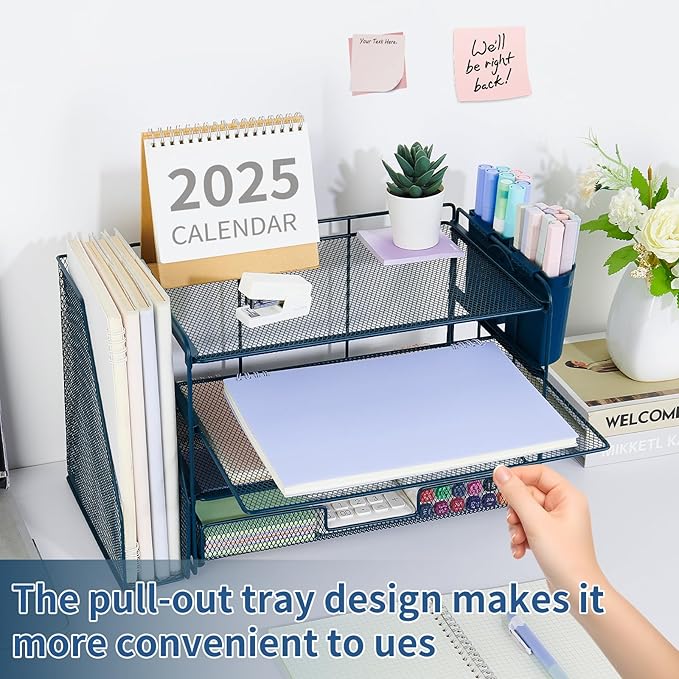 Desk Organizer, 4-Tier Desktop File Organizer - Image 6