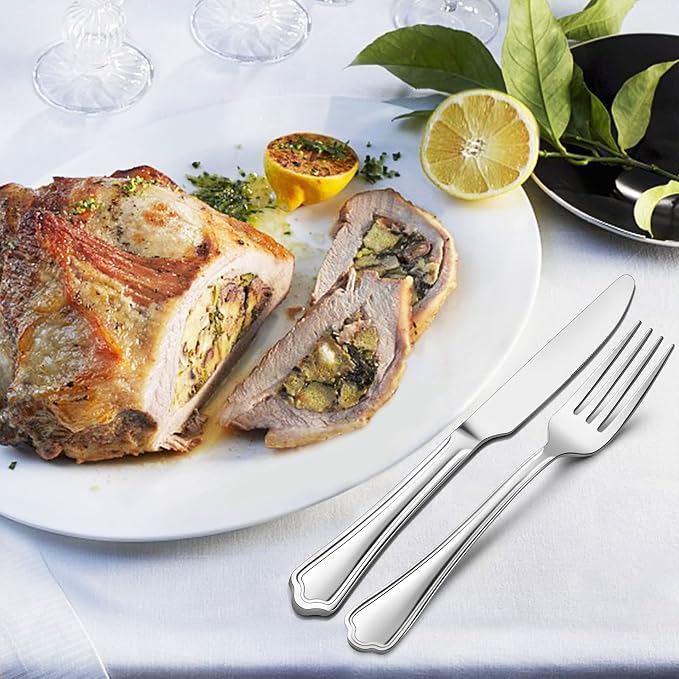 LIANYU 40-Piece Silverware Flatware Set - Image 7