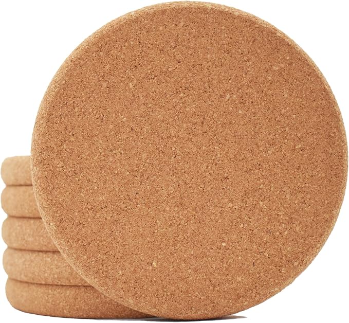 Cork Coasters for Drinks Absorbent by Unknown