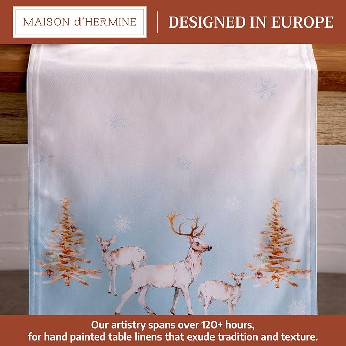 Maison d' Hermine Table Runner 100% Cotton 14.50" x 72" | Table Runners 72 - Image 2
