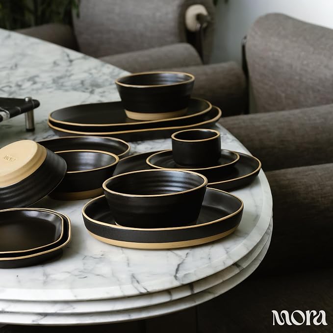 MORA Serving Platter Set of 3, Giant & Mega Ceramic Oval Platters - Image 6