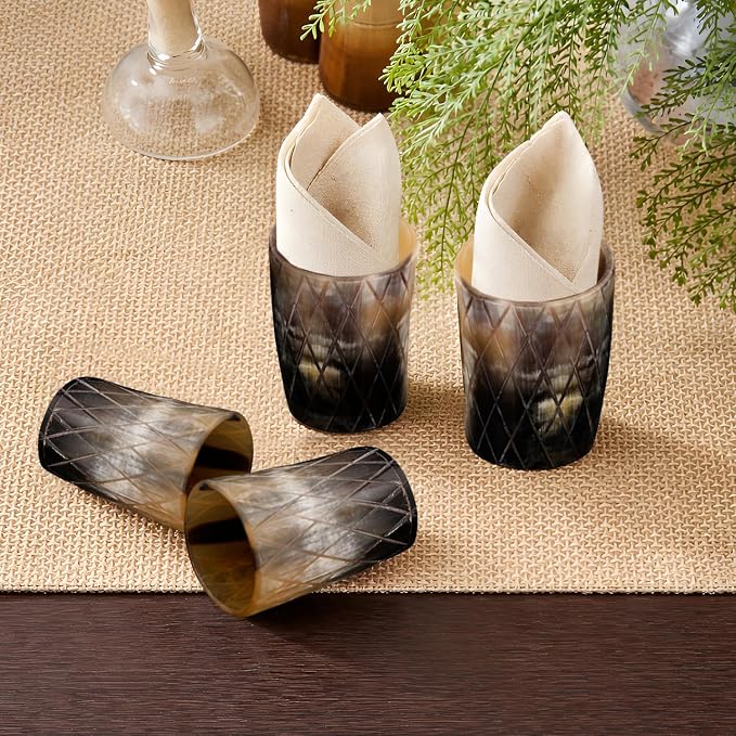 Handicrafts Home Viking Horn Shot Glasses Set of 12, Rustic Viking Drinkware - Image 5