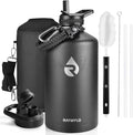 RAYMYLO One Gallon Water Bottle Insulated 128 oz, Stainless Steel | Triple by RAYMYLO