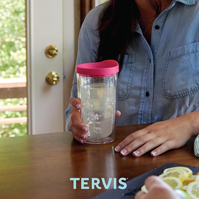 Tervis Clear & Colorful Tabletop Made in USA Double Walled Insulated Tumbler - Image 6