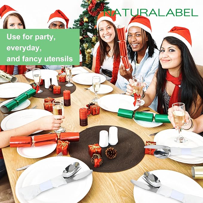 Self-Adhesive Napkin Bands, elegant table setting, - Image 6