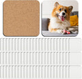 84 Pcs Sublimation Coasters Blanks, 3.93 x 3.93 Inch, MDF Cork | Sublimation by Guiqulai
