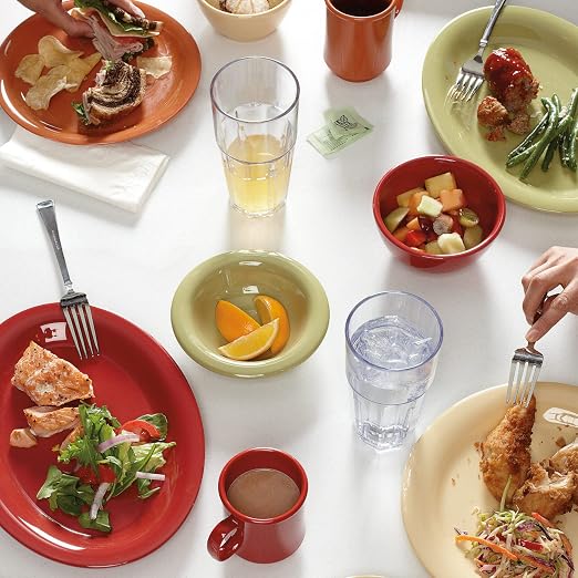 GET 12" x 9" Oval Melamine Dinner Plate | Dishwasher safe, Shatterproof - Image 4