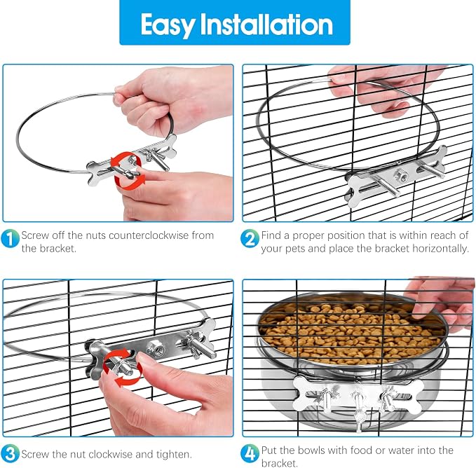 2 Pcs Small Dog Food Water Bowl - Image 6