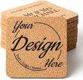 Personalized Cork Coasters – Custom Drink Coasters by Qansean