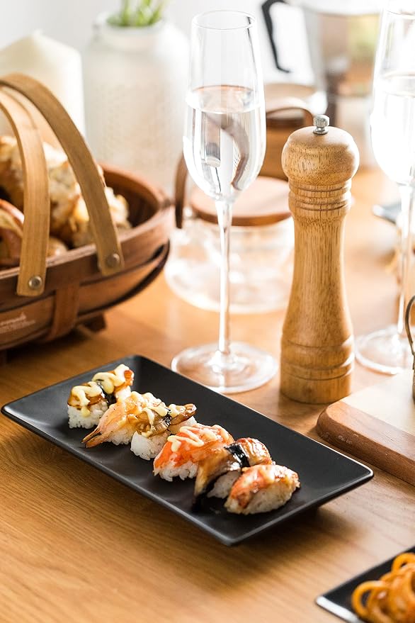 LAUCHUH Serving Platters, 10 inch Porcelain Serving Plates Sushi Plates | - Image 5