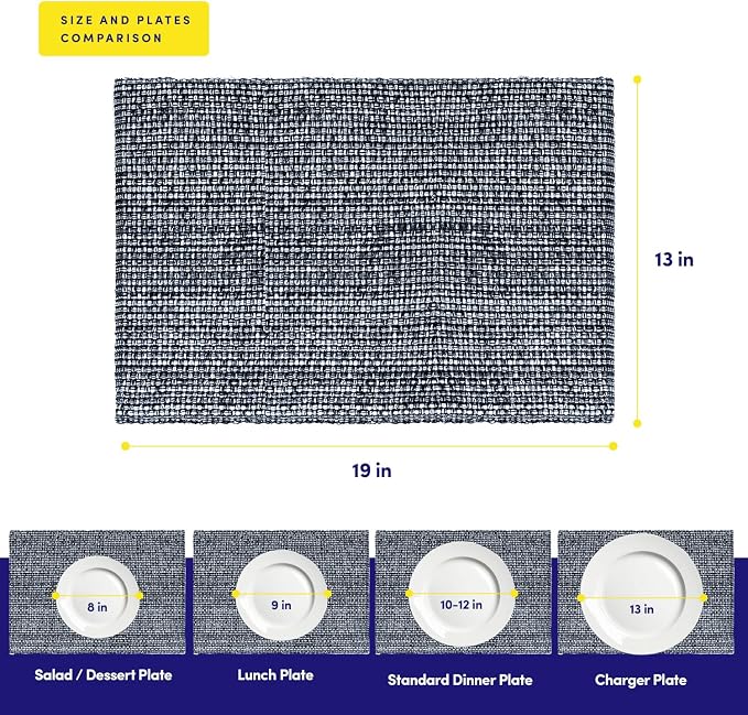 Sweet Home Collection 100% Cotton Placemats - Image 8
