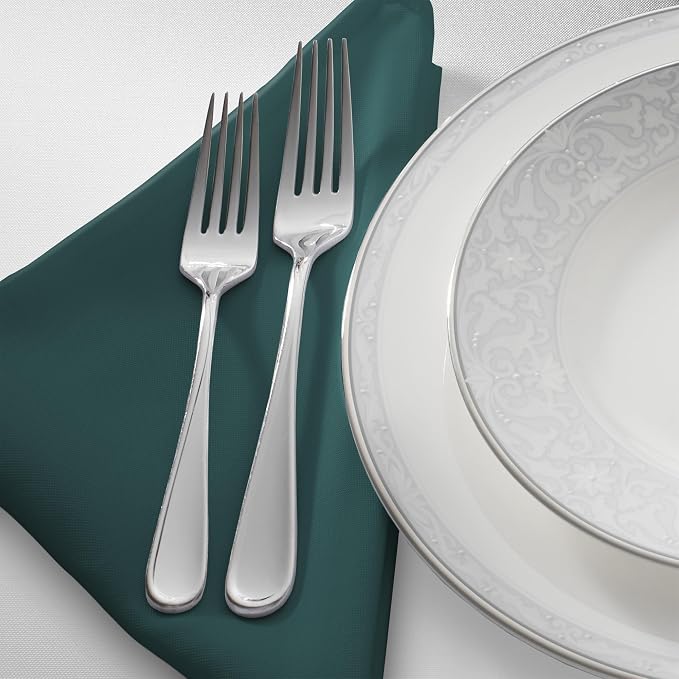 Lann's Linens Set of 144 Cloth Dinner Napkins, 20-inch Polyester Napkins - Image 2