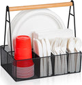 Paper Plate Organizer with Handle by NACIMAX