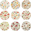 Cotton Woven Coaster Set of 9, 4.3In Fabric Coasters by GLASSWINDS