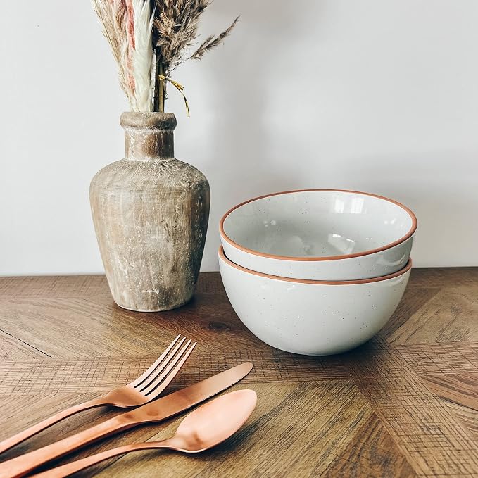 Mora Ceramic Bowls For Kitchen, 28oz - Image 6