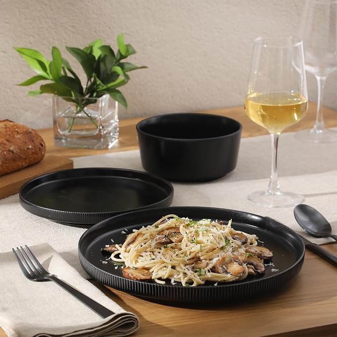 Gibson Home Dempsey Road 12-Piece Stoneware Dinnerware Set – Service - Image 6