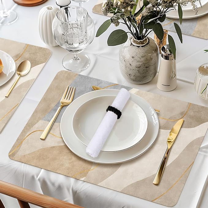 Meplait Napkin Rings Set of 6, Boho Napkins Holders Ring - Image 3