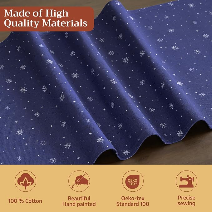 Maison d' Hermine Table Runner 100% Cotton 14.50" x 72" | Table Runners 72 - Image 3