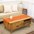 Solino Home Cotton Linen Dining Table Runner Pumpkin Hemstitch, 14 x 48 in | by SolinoHome