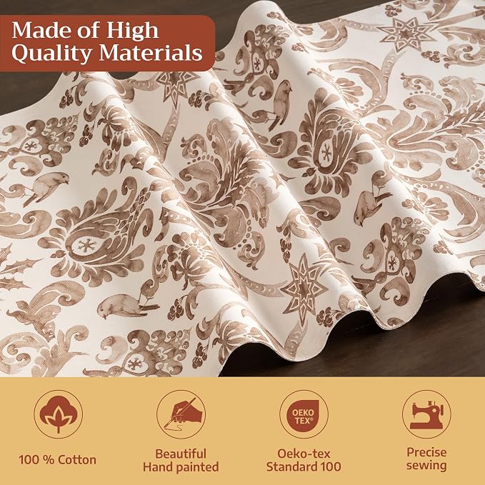 Maison d' Hermine Table Runner 100% Cotton 14.50" x 108" | Table Runners 108 - Image 3