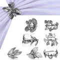 8 Pieces Herb Napkin Rings Set Vintage Leaf Napkin Holders Rings Glossy Holder by Cunhill