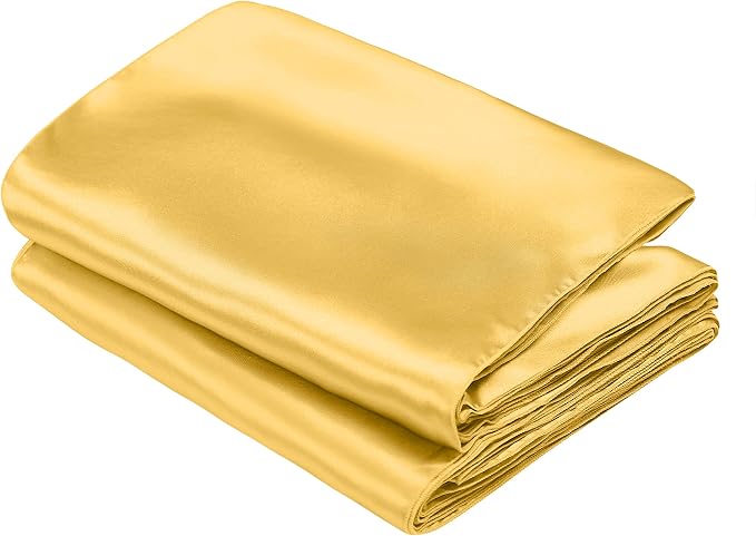 SiinvdaBZX 4 Pcs Gold Satin Table Runner 12 x 108 inches Long | Bright Smooth - Image 7