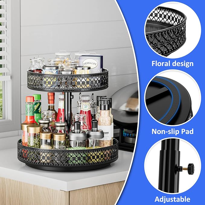2 Tier Lazy Susan Organizer - Image 4