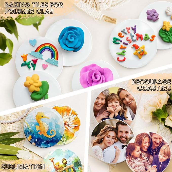 36 PCS Sublimation Coasters Glossy Glazed Ceramic Tiles - Image 6