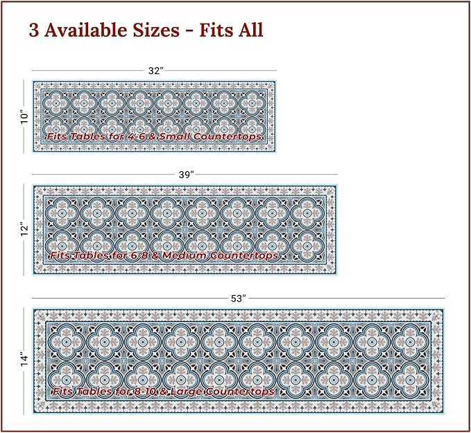 Heat Resistant Table Runner, 53 x 14 Inch - Image 4
