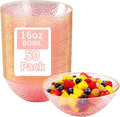 Tinybee 50 Pack Pink Plastic Bowls by Tinybee