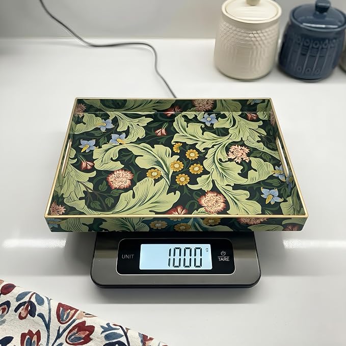 15.8" x 11.8" Dark Green Plastic Serving Tray - Image 4