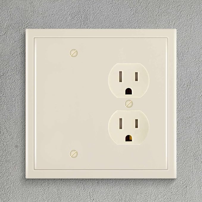 Modern Edge Decorative Wall Plate Switch Plate Outlet Cover, Durable Solid Zinc - Image 4