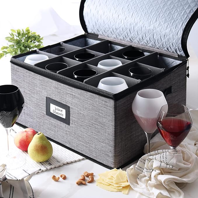 Hearth & Harbor Wine Glass Storage Box - Image 7