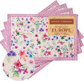 Maison d' Hermine Placemats Set of 4 Reusable 100% Cotton | Cloth Place Mats by MaisondHermine