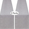 B-COOL Burlap Table Runner Gray Wedding Table Runners Roll Jute Fabric by B-COOL