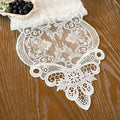 ARTABLE Off White Lace Table Runner Macrame Dresser Scarf Modern 10x47Inch | by ARTABLE