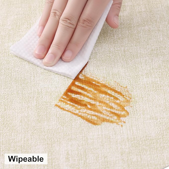 Round Faux Leather Placemat and Coaster 6 Packs, Washable Heat Resistant Dining - Image 5