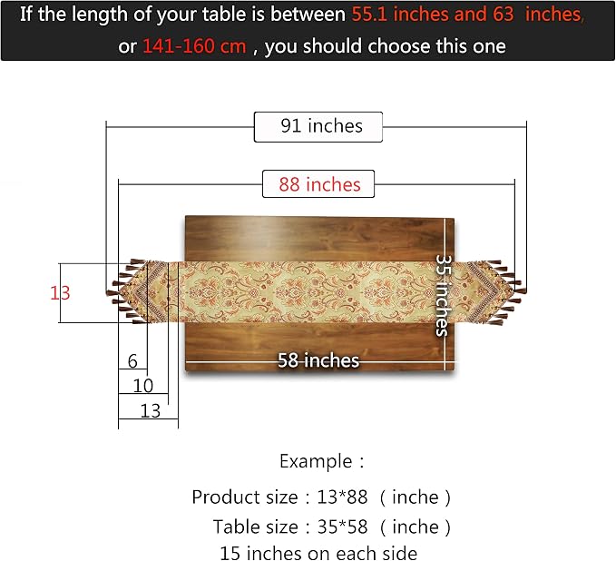 Luxury Velvet Gold Table Runner 88 Inches Long - Image 3