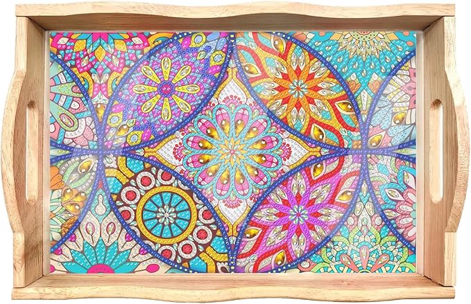 EWJRNSF Diamond Art Kits for Adults Wooden Serving Trays by EWJRNSFDiamondPainting