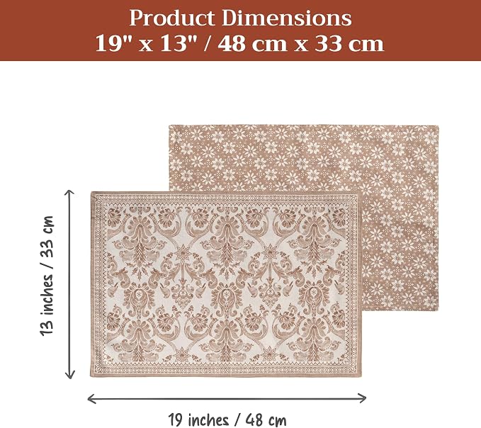 Maison d' Hermine Placemats Set of 4 Reusable 100% Cotton | Cloth Place Mats - Image 7