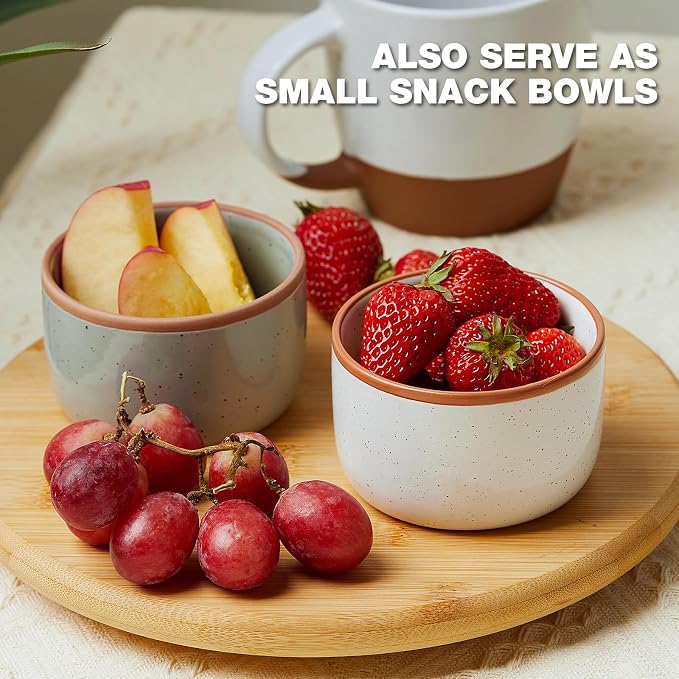 Morandi Color Ramekins Set of 6, 6 oz Creme Brulee Ramekin Oven Safe, Porcelain - Image 3