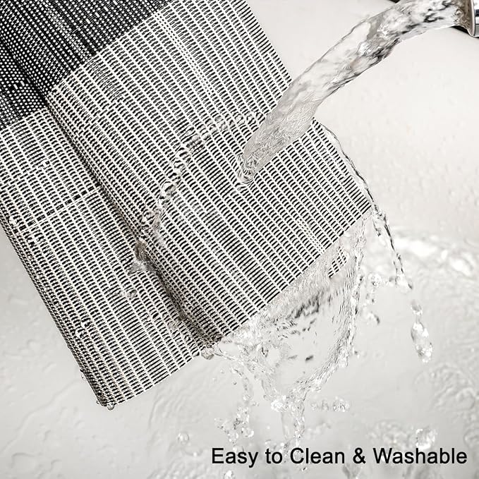 Table Runner 71 Inches Long, Vinyl Woven Farmhouse Table Runners | Washable - Image 3