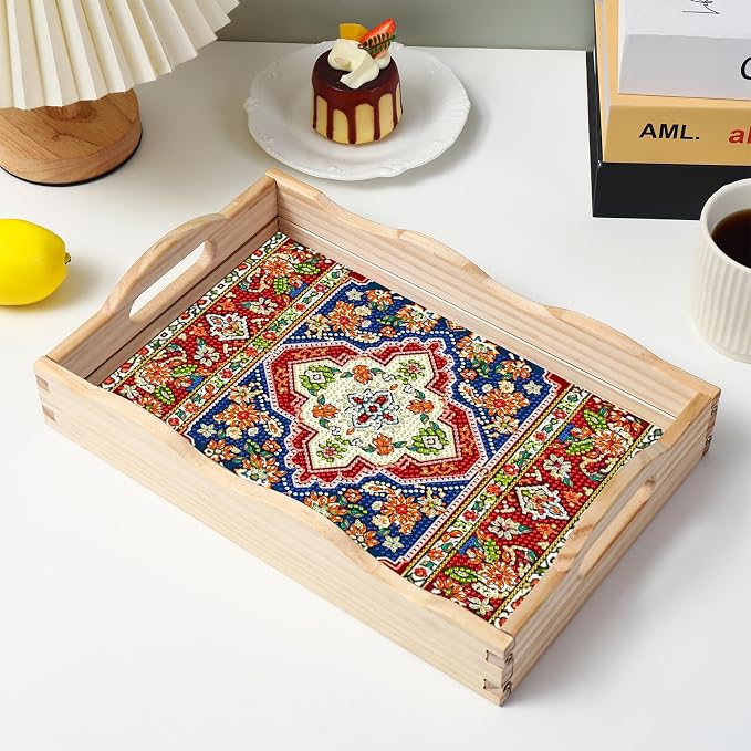 EWJRNSF Diamond Art Kits for Adults Wooden Serving Trays - Image 8