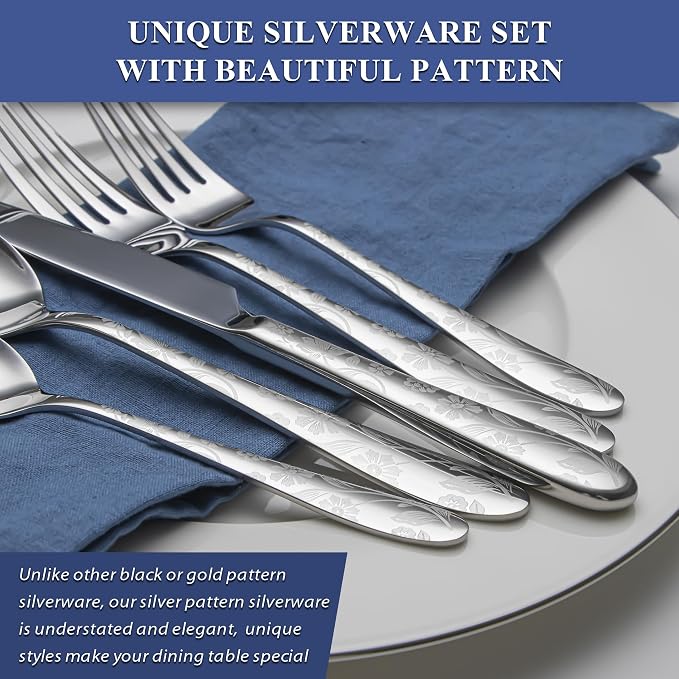 40 Piece Silverware Set Service - Image 4