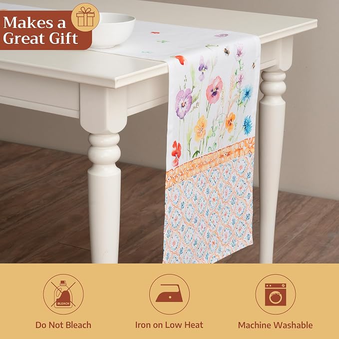 Maison d' Hermine Table Runner 100% Cotton 14.50" x 108" | Table Runners 108 - Image 5